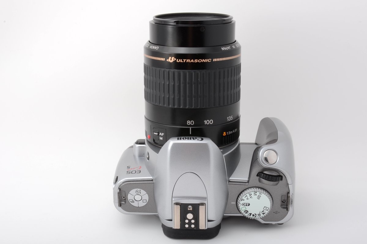 【概ね美品】Canon キヤノン EOS Kiss 5 35mm AF一眼レフカメラ + Canon ZOOM LENS EF 80-200mm F4.5-5.6 USM レンズセット #3612_画像10
