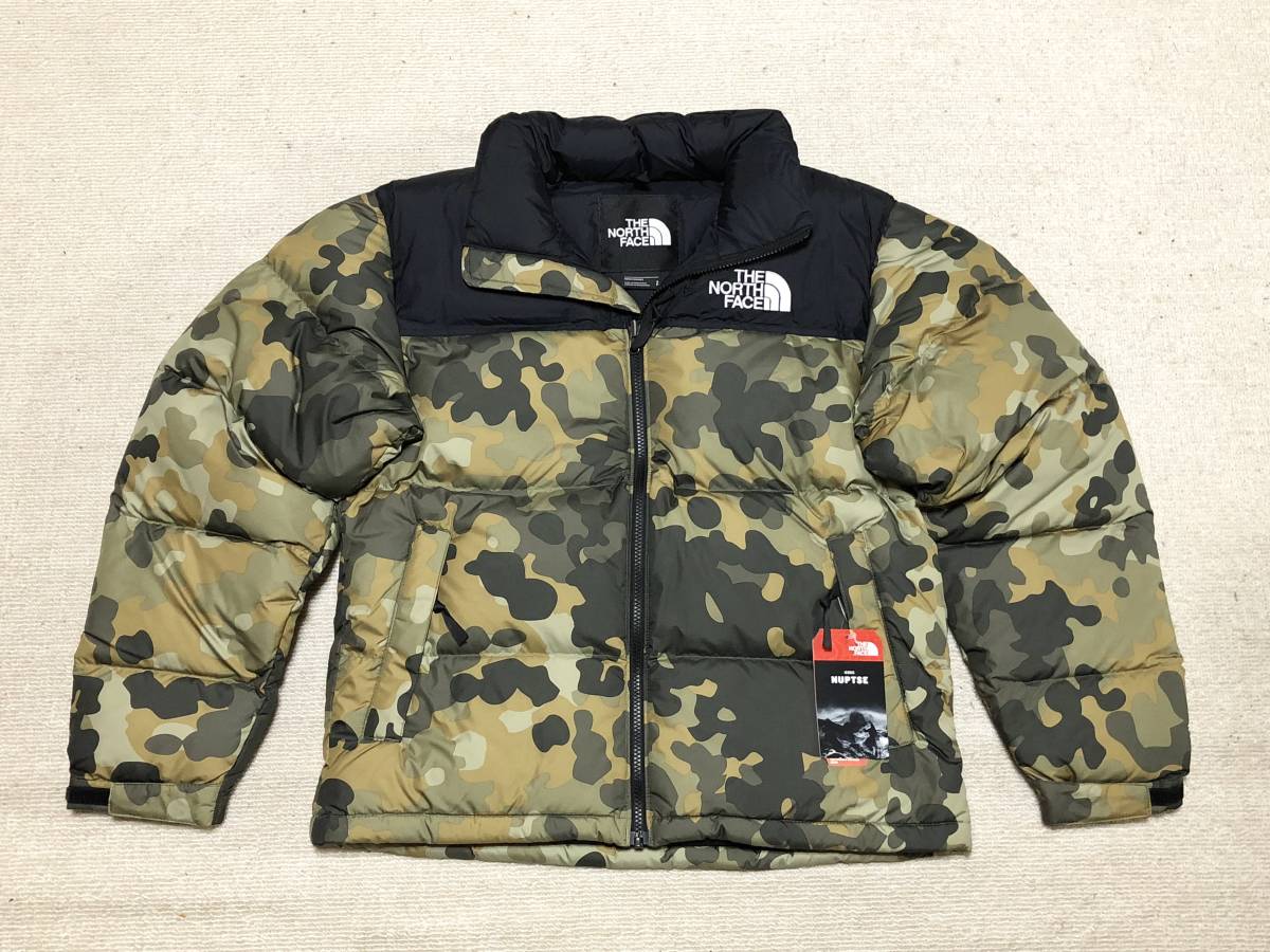 2018AW 日本未発売 THE NORTH FACE NUPTSE JACKET 1996 RETRO ノースフェイス ヌプシ ダウン ジャケット 復刻 CAMO 迷彩 USA規格 XSサイズ_画像1