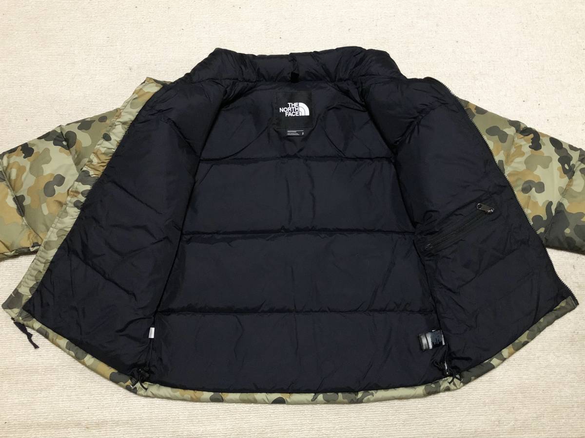 2018AW 日本未発売 THE NORTH FACE NUPTSE JACKET 1996 RETRO ノースフェイス ヌプシ ダウン ジャケット 復刻 CAMO 迷彩 USA規格 XSサイズ_画像4