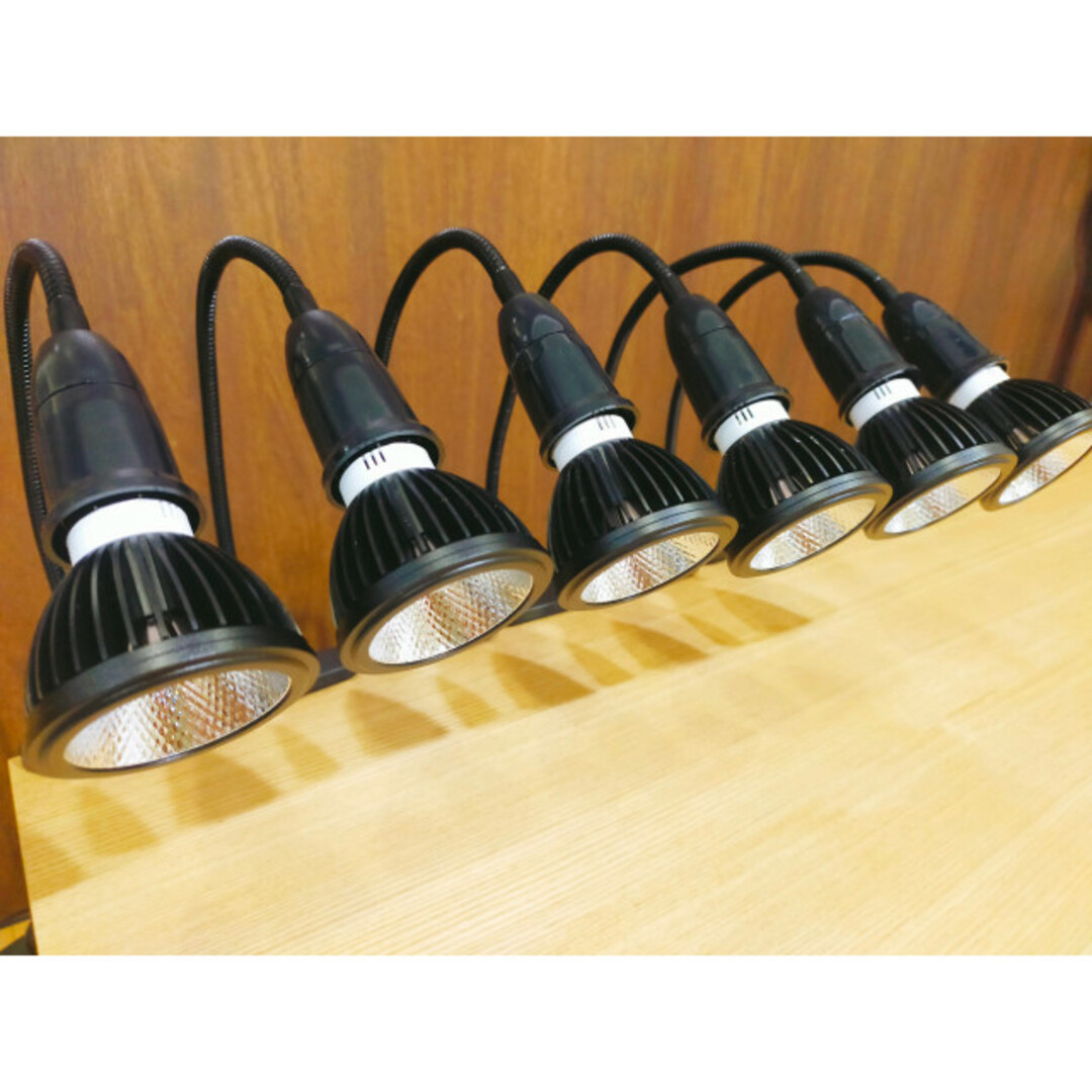 送料無料】植物育成ライト 10W 4000K 6個 クリップソケット付き-