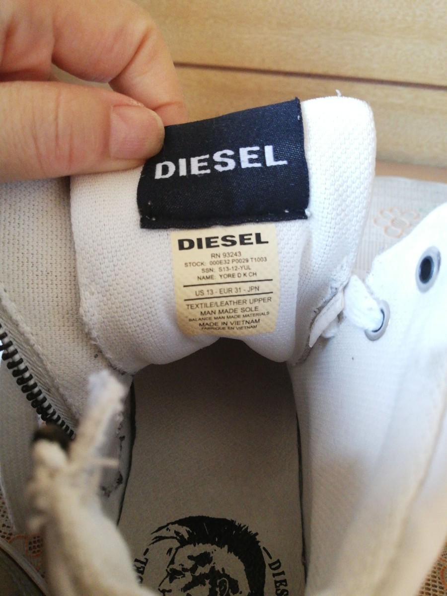 DIESEL KIDS スニーカー size20㎝　ディーゼル　ハイカットスニーカー　子供　キッズ　くつ_画像6