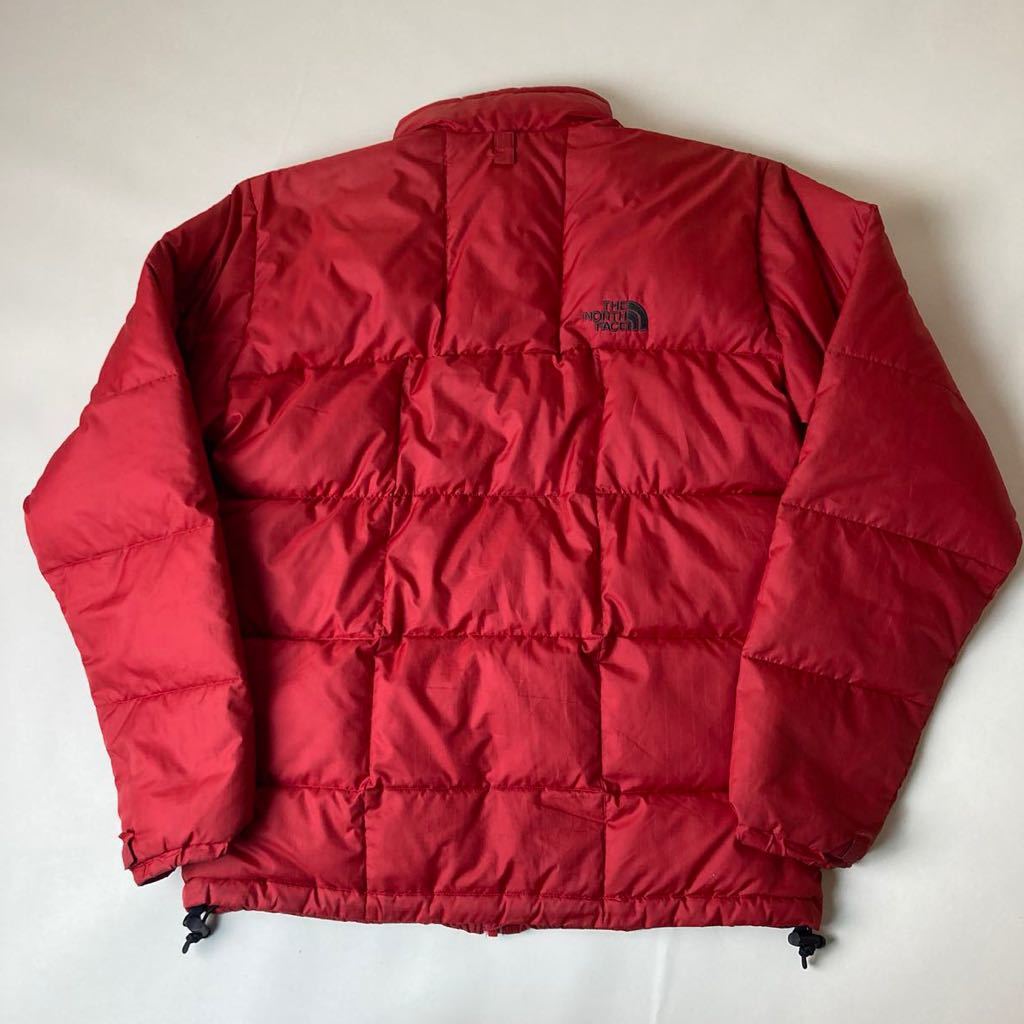 ノースフェイス ダウンジャケット M 赤 中間着 インナーダウン レッド 軽量 THE NORTH FACE レッド_画像8