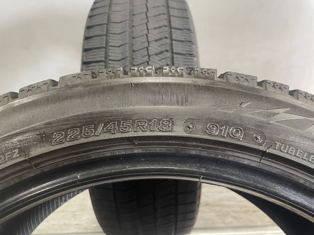 225/45R18(91Q)[商品番号7021] ブリヂストン BLIZZAK VRX2 2020年製 2本セット 225/45/18_画像5