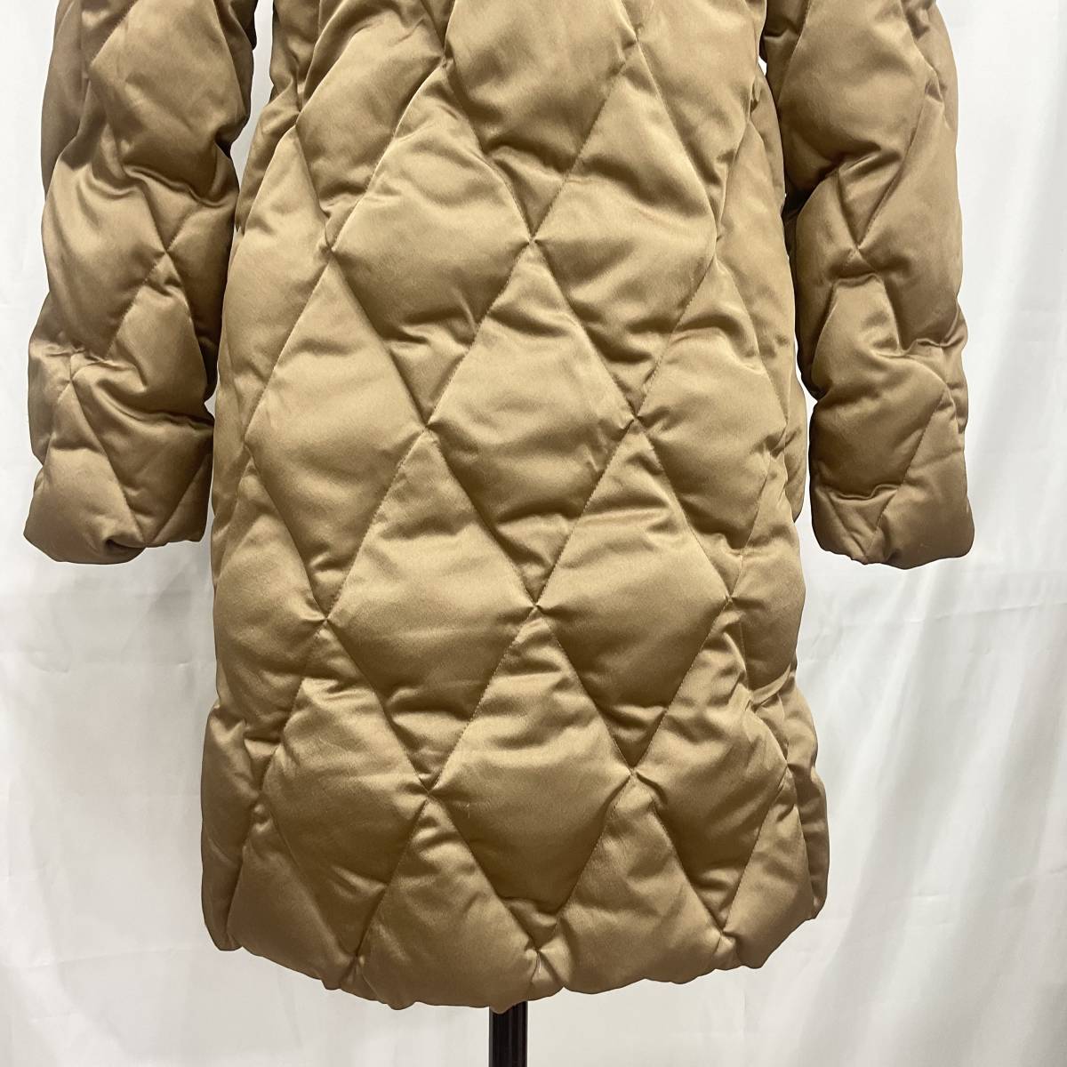 MAYSON GREY Mayson Grey quilting down coat size2 M size jacket long coat Camel lady's outer (C879)