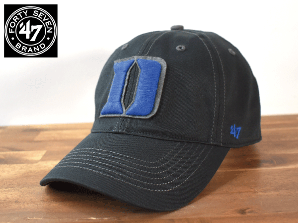 ★未使用品★ 47 BRAND 47 ブランド × DUKE UNIVERSITY デューク大学 USカレッジ【L-XL - 58cm-61cm】キャップ 帽子 定番デザイン H271_画像1