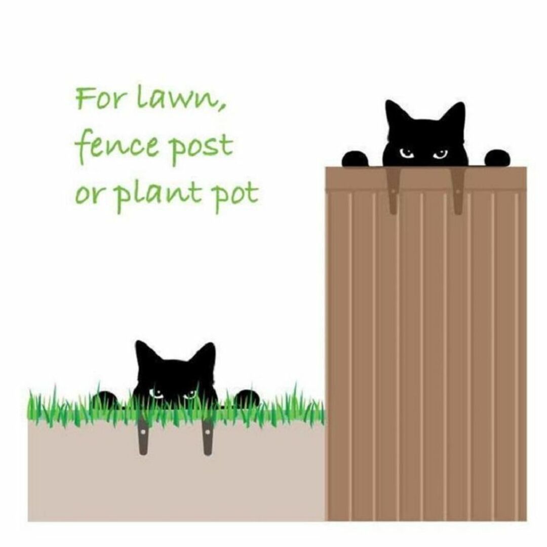 【匿名配送】ネコのウェルカムプレート ガーデンオブジェ 猫 ガーデニング オブジェ かわいい 3-1_画像3