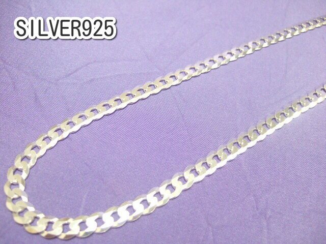 印象のデザイン イタリー製シルバーSILVER925♪魅惑の銀喜平チェーン 横浜最新 51センチ 送料520円ネックレス3 メンズレディース 25.5g 巾7ミリ シルバー