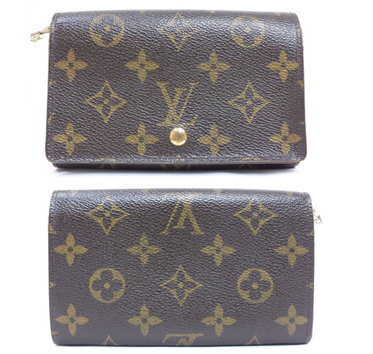 1円～■LOUIS VUITTON■ルイヴィトン モノグラム ポルトフォイユ トレゾール L字ファスナー 二つ折り財布■M61736■CT0034■本物保証 中古_画像2