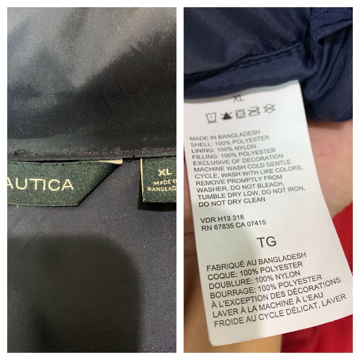 《アーム刺繍ロゴ》NAUTICA ビッグサイズ 中綿 ジャケット XL 美品 XL