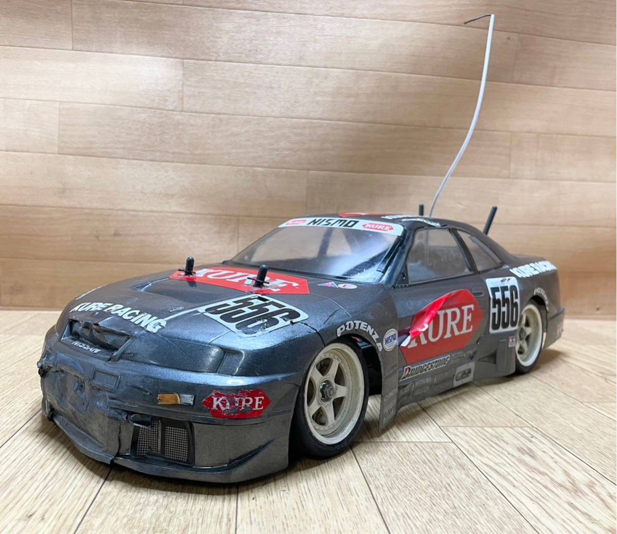 希少！TAMIYA タミヤ 1/10 RC KURE NISMO GT-R R33 NISSAN 日産 ラジコン SKYLINE TA03F 田宮模型 日産自動車 GT選手権 ニスモ 近藤真彦 D2_画像1