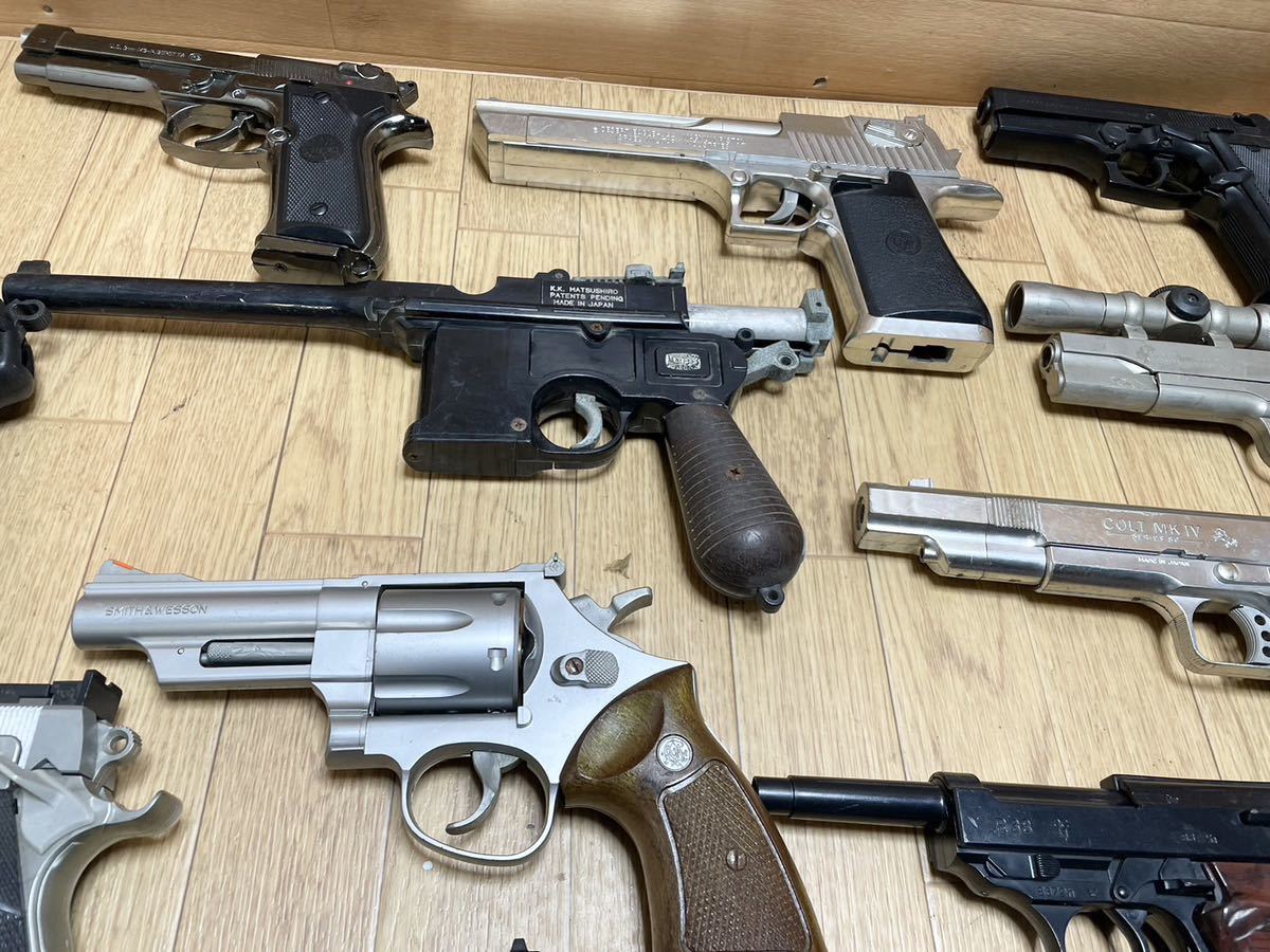 DESERT EAGLE 44 HK COLT PYTHON 357 SMITH＆WESSON MATSUSHIRO 44MAGNUM 1911A 他 エアガン ガスガン 等 銃 大量 まとめて 20点 A10_画像3