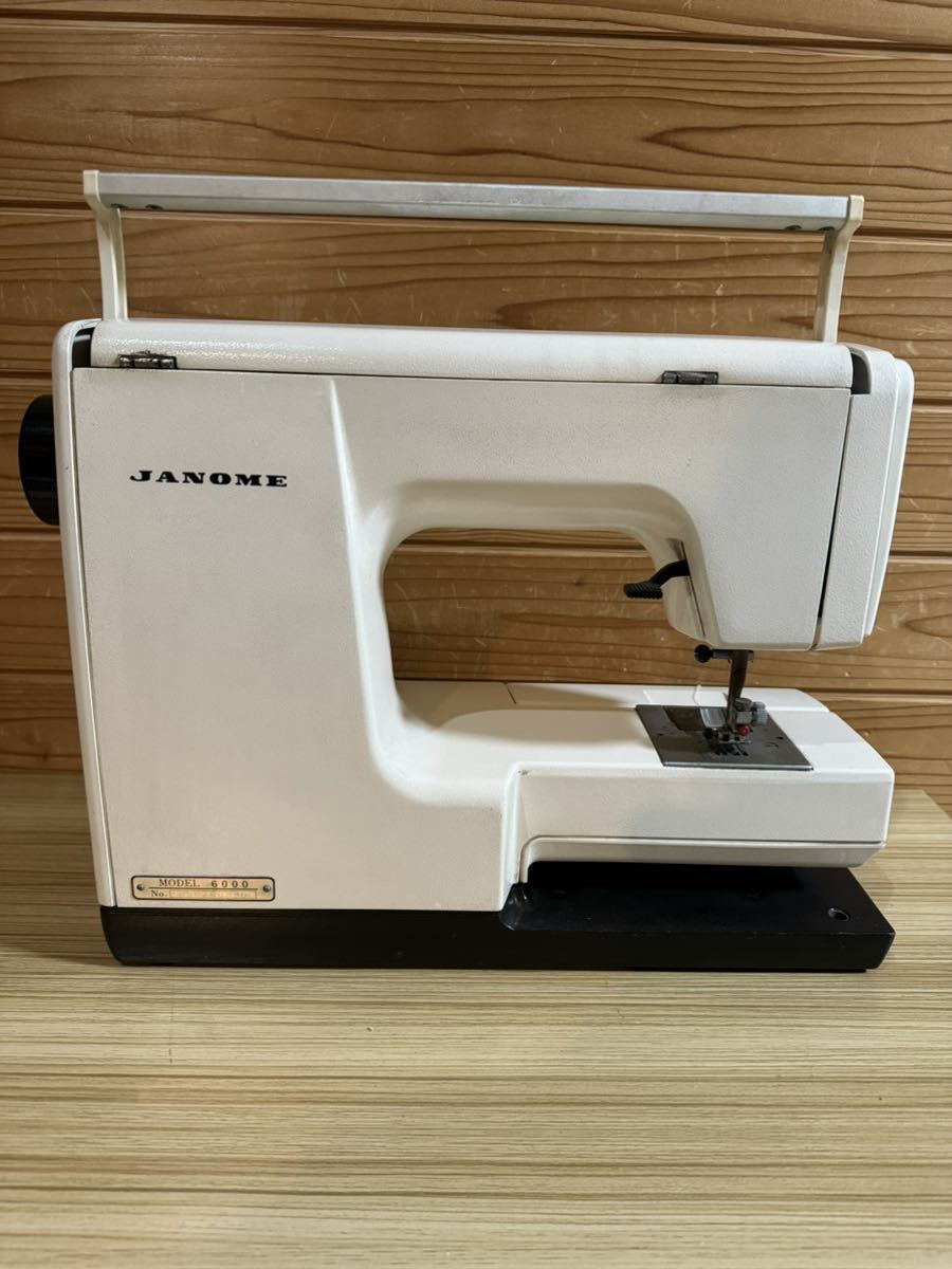 JANOME ジャノメ ミシン Memory Craft 6000 メモリークラフト ペダル付 裁縫 ハンドメイド 動作品_画像8