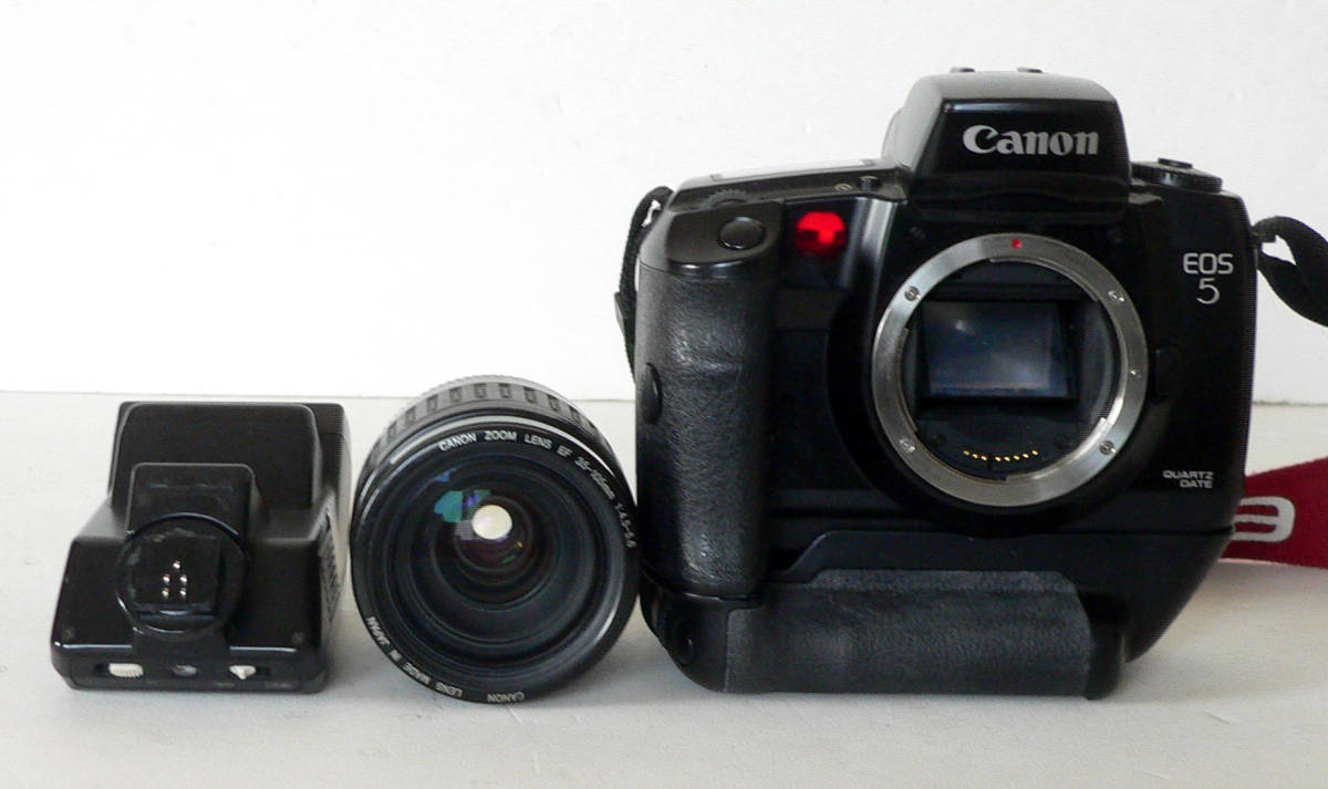 ★ 中古 / Canon EOS 5 + EF 35-105mm 1:4.5-5.6、ストロボ 300EZ ★_画像5