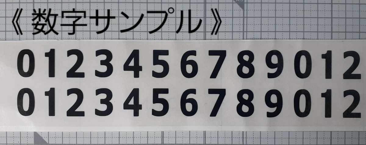 2桁数字1個：ヘルメット番号／背番号シール／背番号ステッカー／数字ステッカー①／アメリカンフットボール_画像2