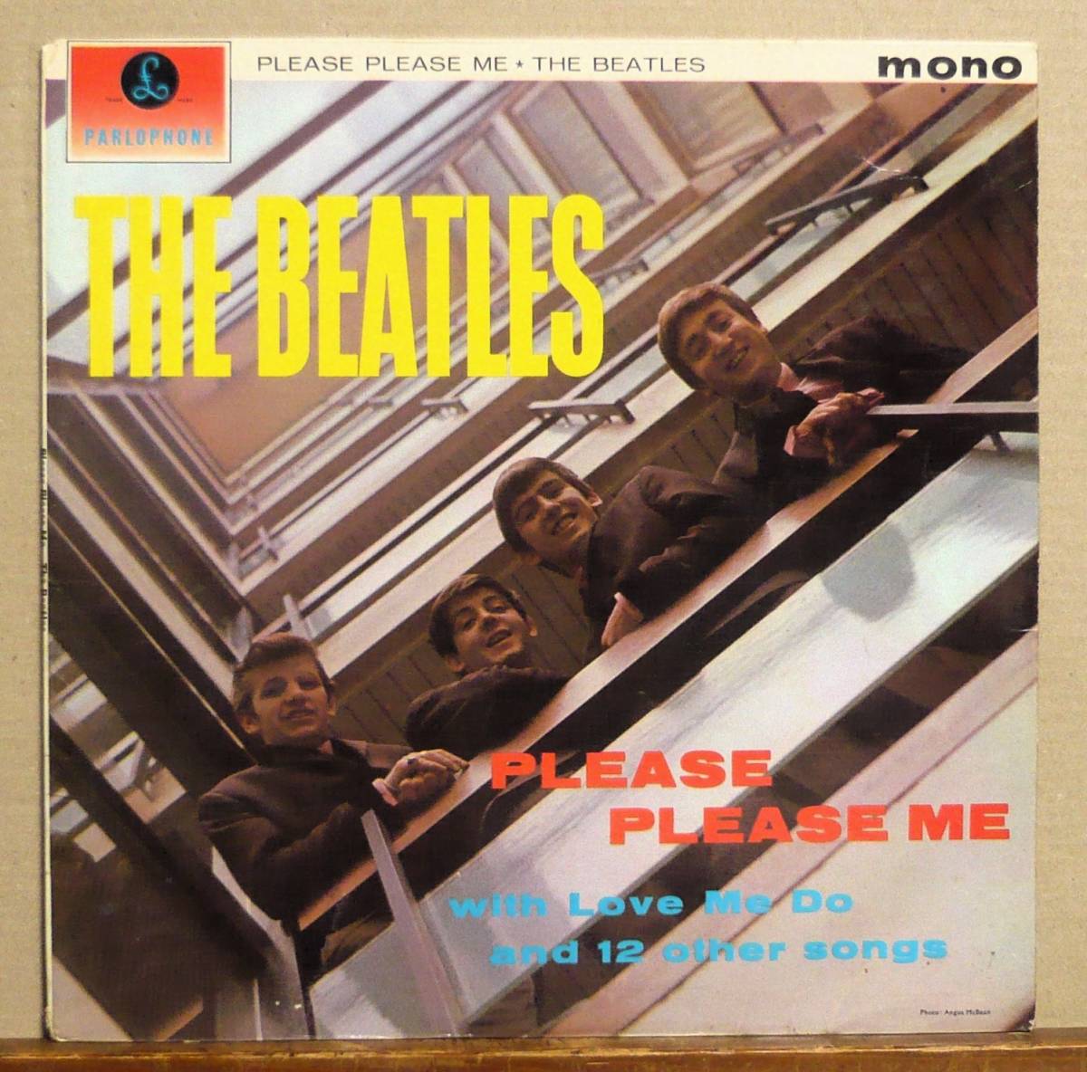 英LP●Please Please Me　MAT:1N/1N ラージmonoジャケ レーベルセンター左側「RECORDING FIRST～1963」表示 Printed by Ernest J.Day_画像1