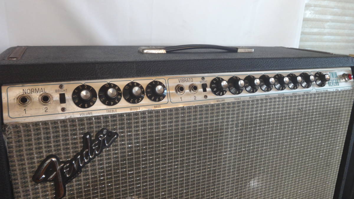 ☆真空管、高圧コンデンサー交換済み JBL搭載 TwinReverb 銀パネ ¥129800-