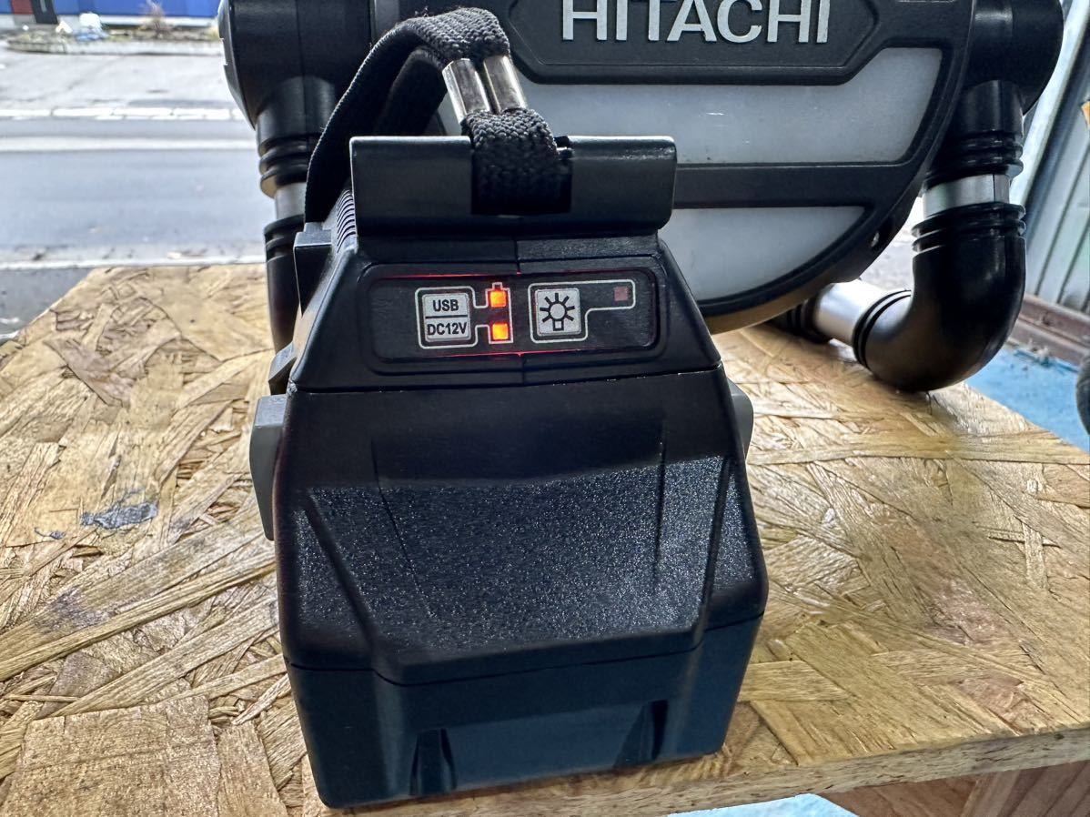 日立工機 HITACHI ハイコーキ　18v ワークライト コードレス モバイル充電器セット　バッテリー純正1個付き　バッテリー　18v 6.0Ah _画像5