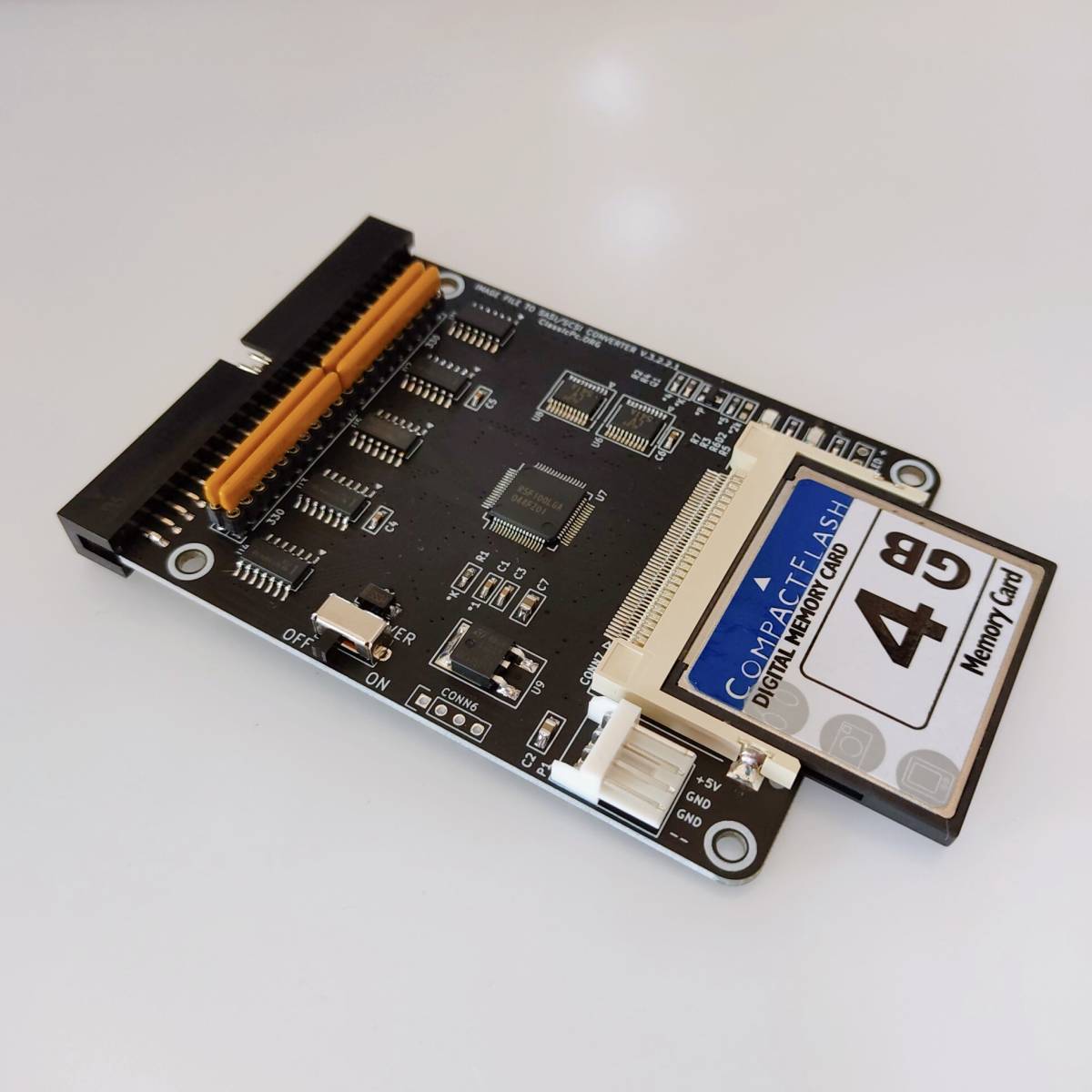 X68000シリーズ用 SCSI HDDのかわりにCFカードを接続する変換機「変換番長PRO V.3.2.2.6 内蔵用」+CFカード4GB付【サークルさん頒布終】_画像1