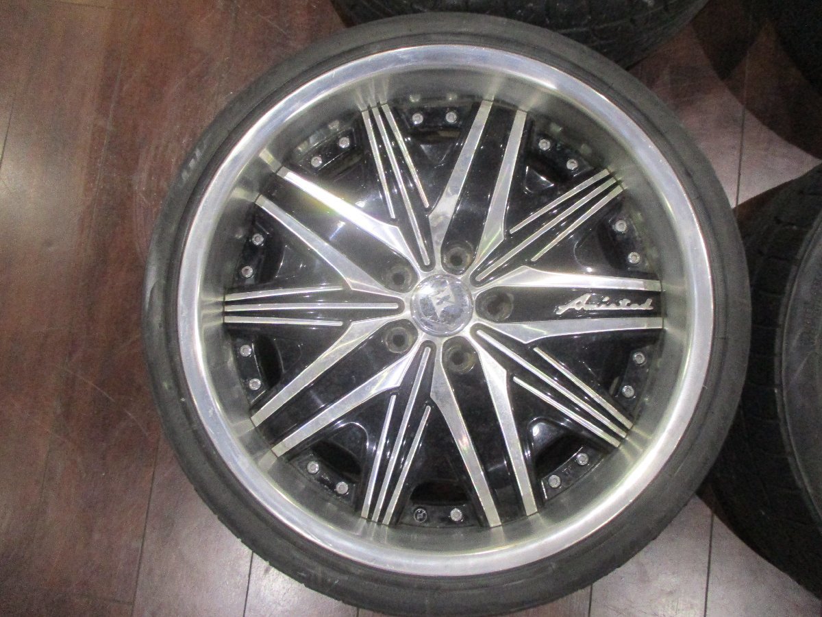 【大幅値下げ/最終処分】中古★Amistad MADURA F010 19インチ ホイールタイヤ4本セット★245/35R19 275/30R19★9J/10J/114.3/5穴/+44_画像7