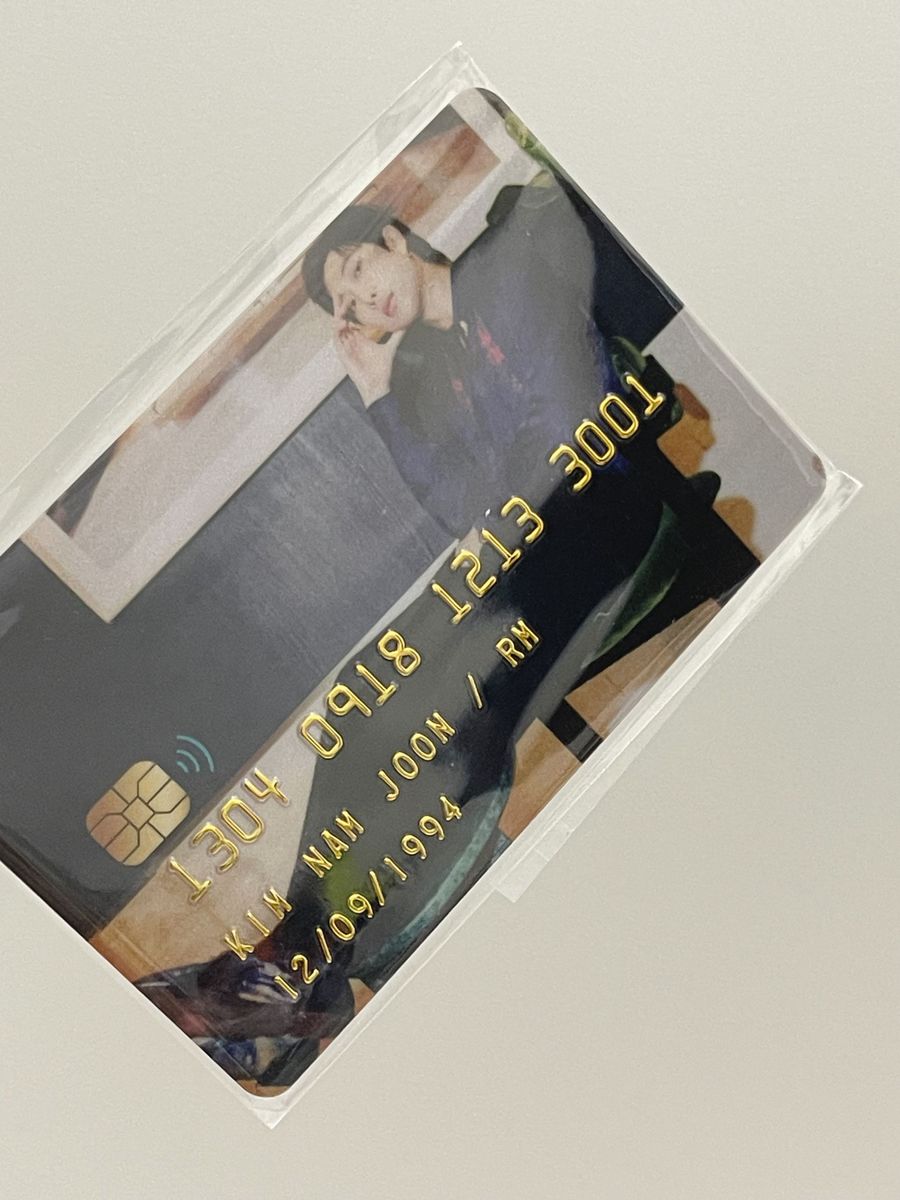 BTS RM 防弾少年団カード クレジットカード風 トレカ