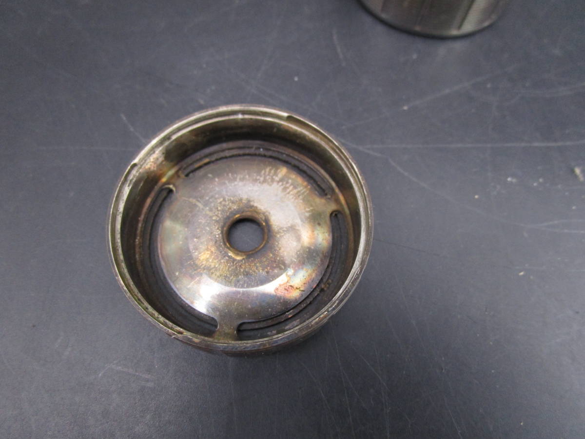 即決　デュポン 卓上ライター 筒型　銀張り　S.T. Dupont　ガスライター　喫煙具　489ｇ　(JJFRT_画像8