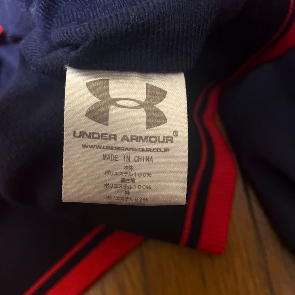 UNDER ARMOUR ハーフジッフ　紺色Lサイズ 秋冬用_画像4