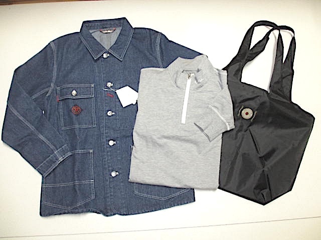  Karl hell m3 point set Denim half jacket * high‐necked cut and sewn * eko-bag M size not yet have on tag attaching 