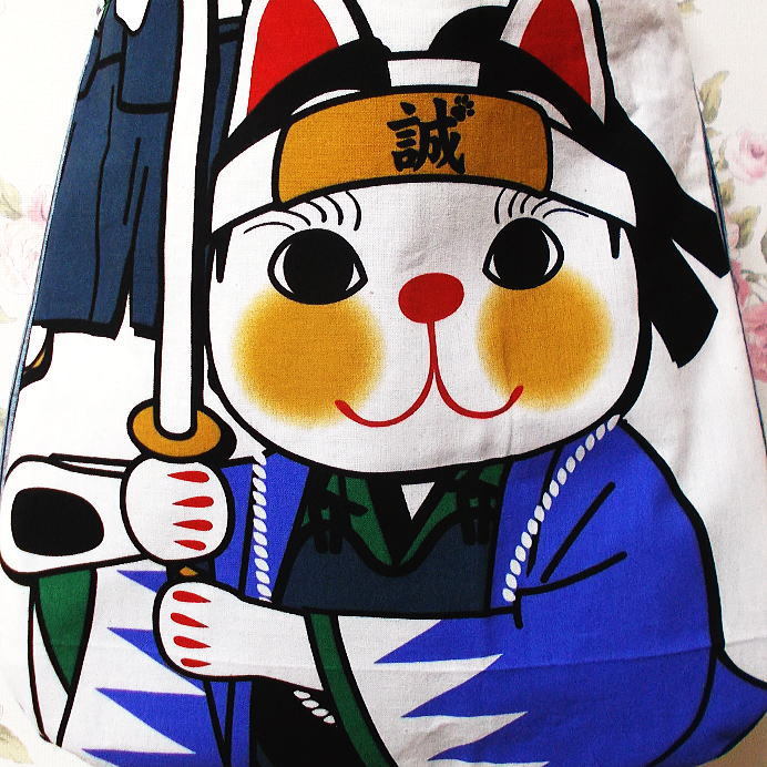  peace pattern circle . shoulder bag cat samurai new selection collection ... cat ..... bag men's lady's canvas ....