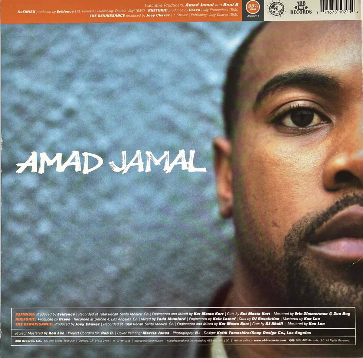 Amad Jamal / The Renaissance【12''】2001 / US / ABB Records / ABB 1021-1 / 検索：333yen vinyl _画像2