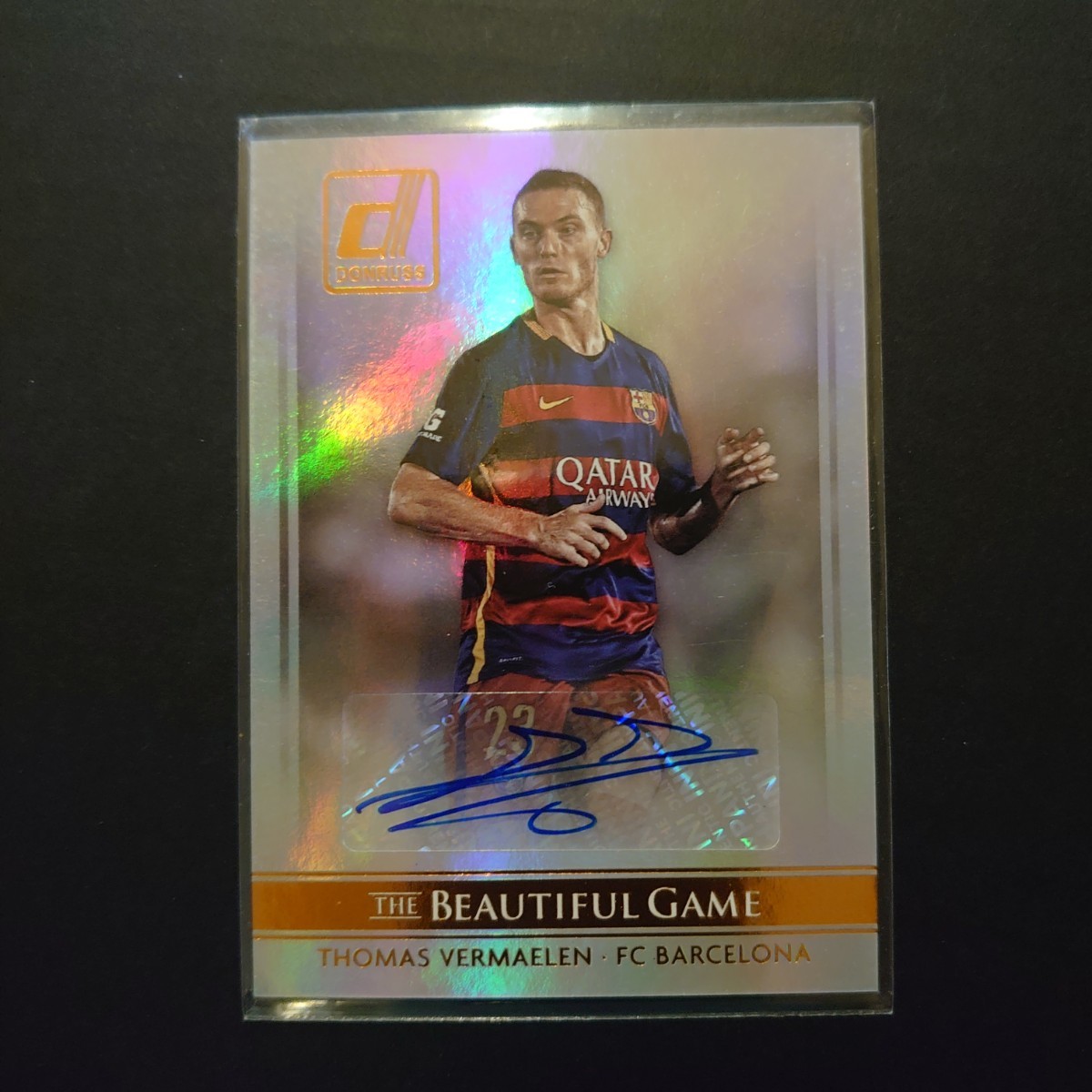 2015 Panini Donruss Soccer Thomas Vermaelen サイン FC Barcelona トーマス フェルマーレン バルセロナ ベルギー_画像1