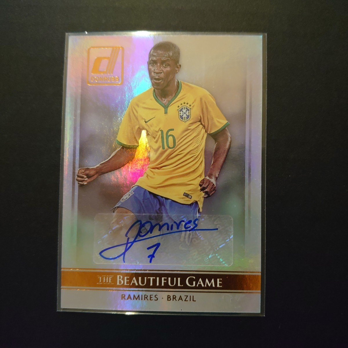 2015 Panini Donruss Soccer RAMIRES サイン BRAZIL ラミレス ブラジル_画像1