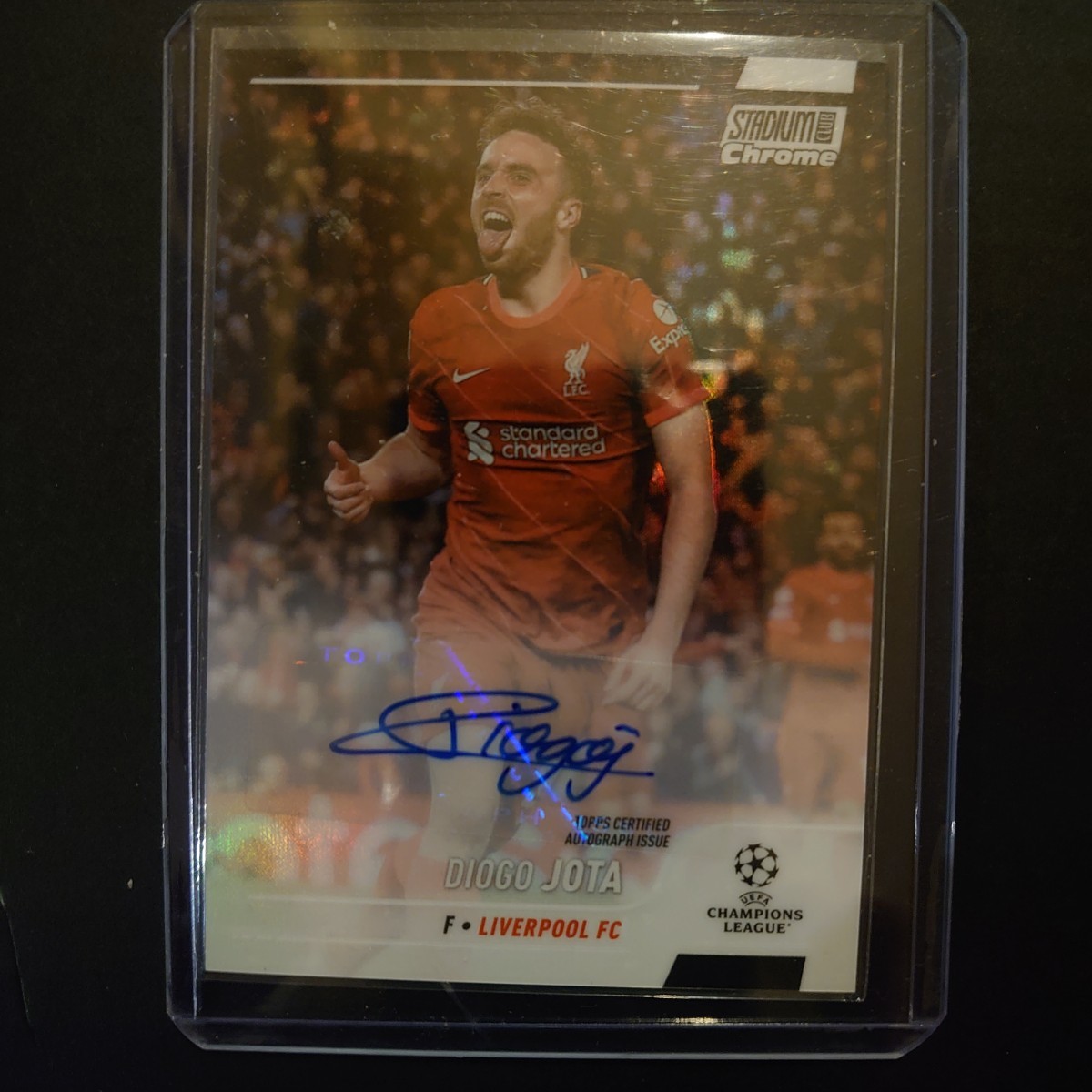 2021-22 Topps Stadium Club Chrome UEFA CL サイン Diogo Jota ディエゴ ジョッタ リバプールFC_画像1