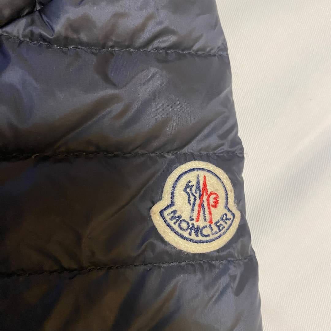 【極美品】【最安値】MONCLER モンクレール バーベル　ダウンジャケット コート　ネイビー　1_画像6