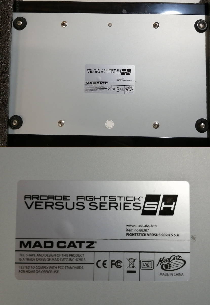 【同梱不可/ジャンク】Mad Catz　Team Mad Catz Arcade FightStick Versus Series SH　　　PS3/MCZJ-00024/静音タイプ_画像6