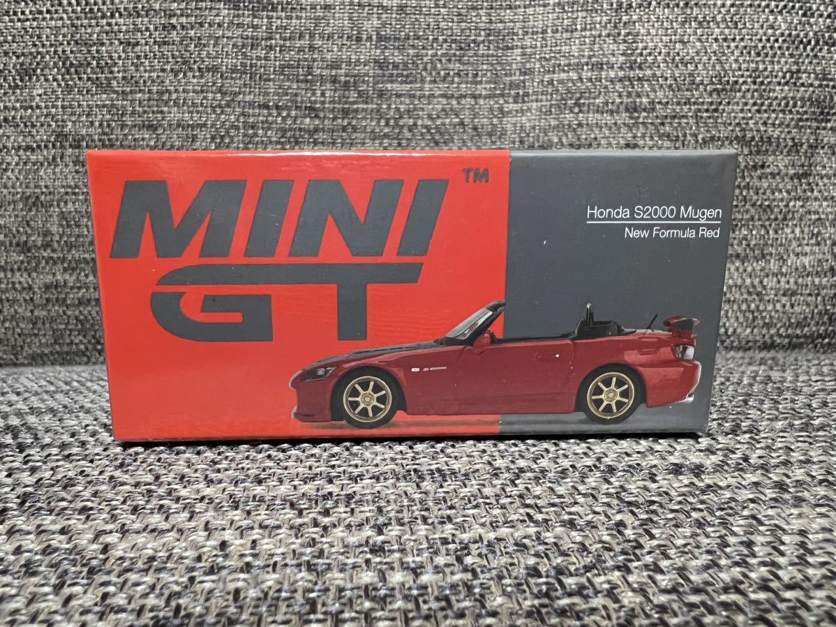 MINI GT 1/64 367 Honda S2000 Mugen New Formura Red 右ハンドル　無限_画像1