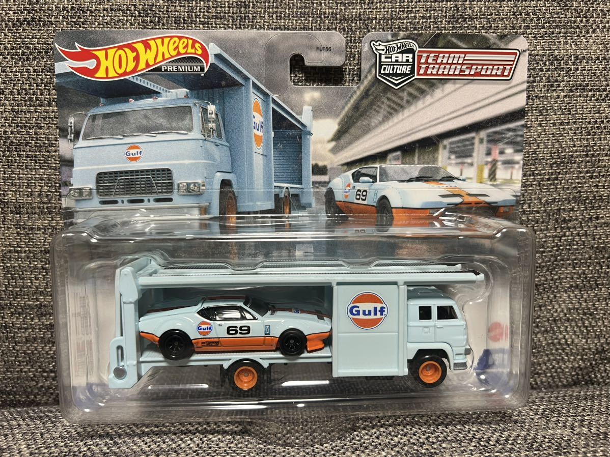 ホットウィール チーム トランスポート デトマソ パンテーラ GRUPPO4 SECOND STORY LORRY Gulf_画像1