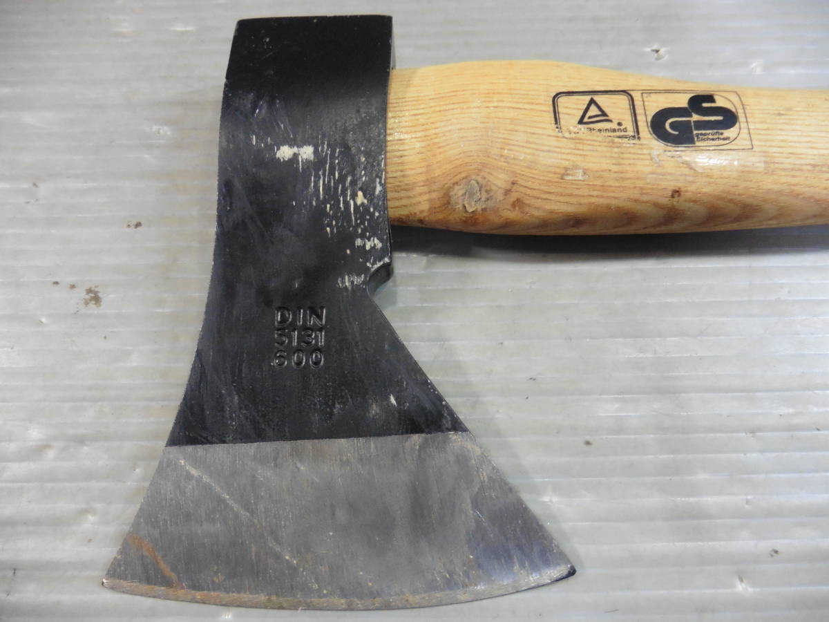 手工具 斧/オノ ALEC 薪割り カバー付 手斧 大工道具 アウトドア USED S60_画像5