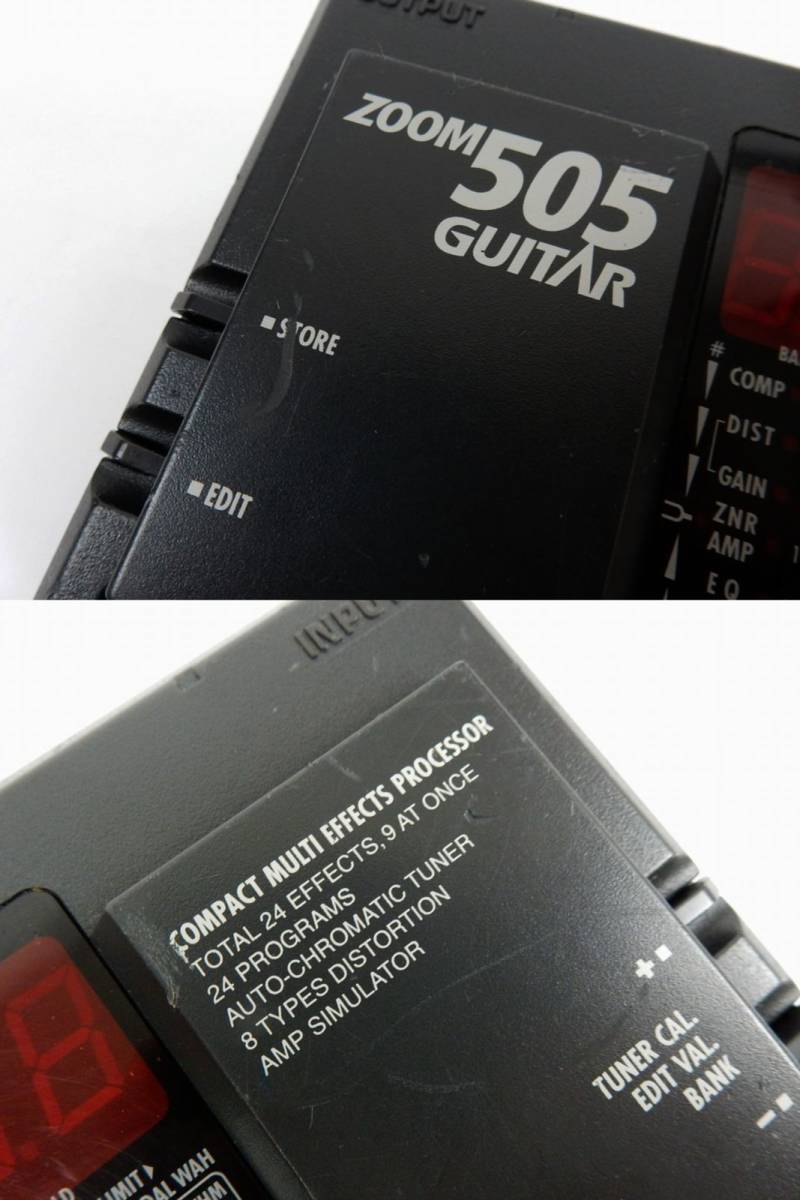 【Zoom】 505 GUITAR Compact Multi Effects Processor マルチエフェクター 通電/出音確認 中古品 JUNK 現状渡し 一切返品不可で！ ①_画像5