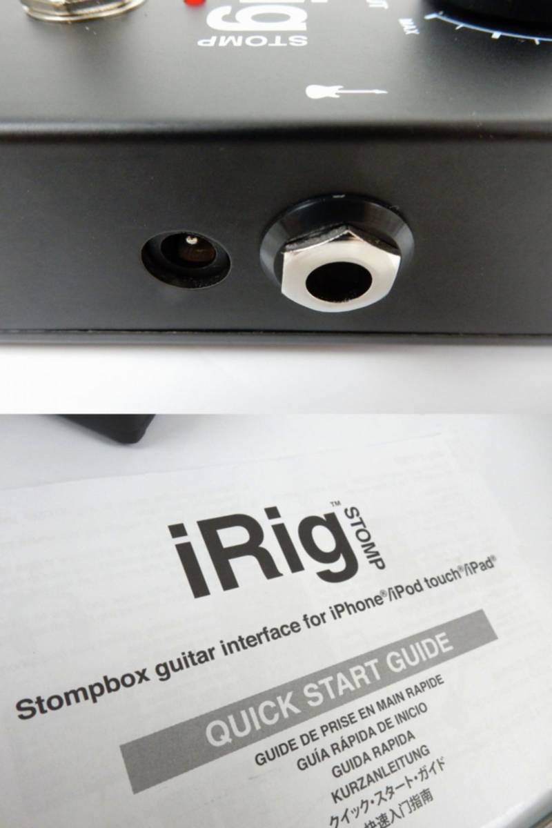 【IK Multimedia】iRig STOMP ストンプ 箱/説明書/ケーブル付き 通電確認のみ 中古品 JUNK扱い 現状渡し 一切返品不可で！の画像9