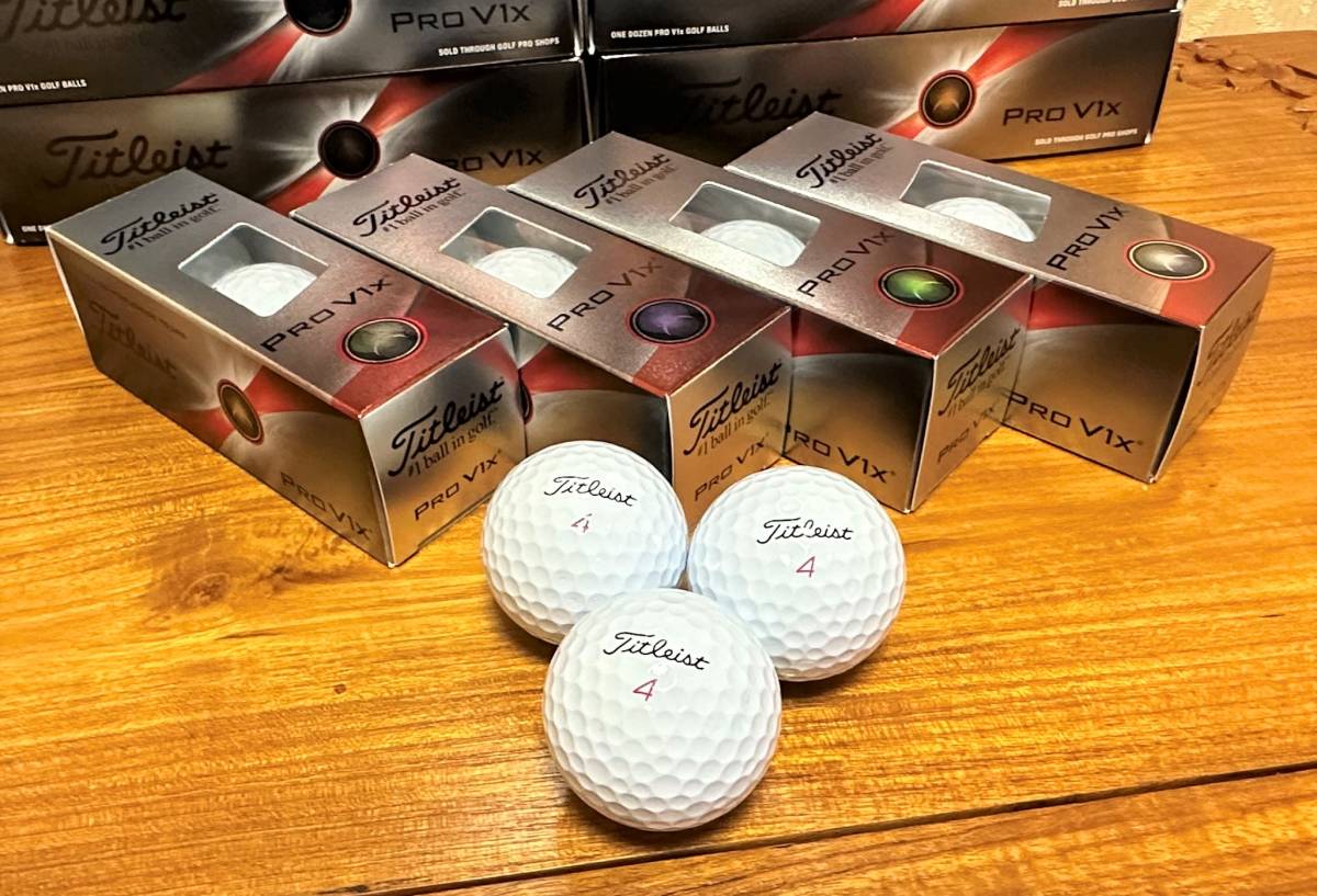 ☆新品・未使用品☆　10ダース＝120個セット!　タイトリスト Titleist NEW PRO V1x　_画像4