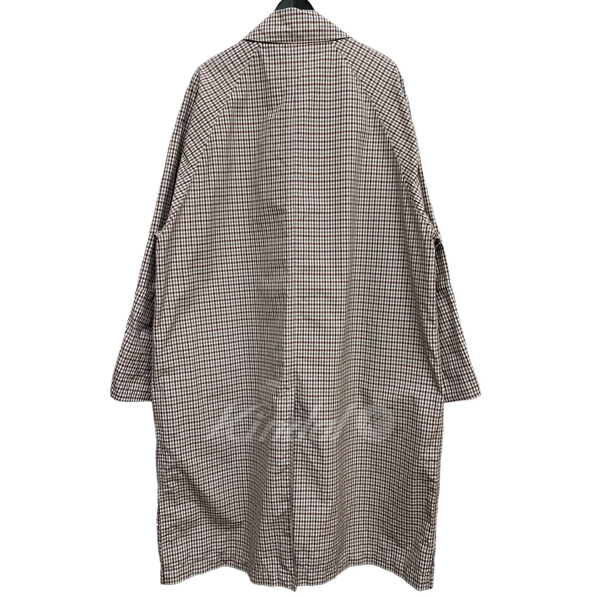AURALEE　 FINX WEATHER CLOTH CHECK COAT防水ウェザークロスチェックコート 商品番号：8069000095906_画像3