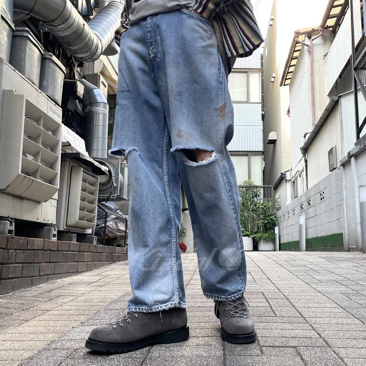 ANCELLM×WISM ACW1 SELVEDGE WIDE USED damage processing wide Denim pants commodity number :8069000096491