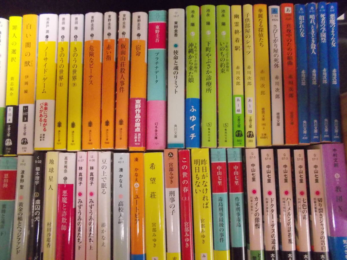 送料込み!!　文庫本　まとめ売り　合計８0冊　池永陽 東野圭吾 中山七里 赤川次郎 湊かなえ 宮部みゆき 林真理子 恩田陸 誉田哲也 _画像3