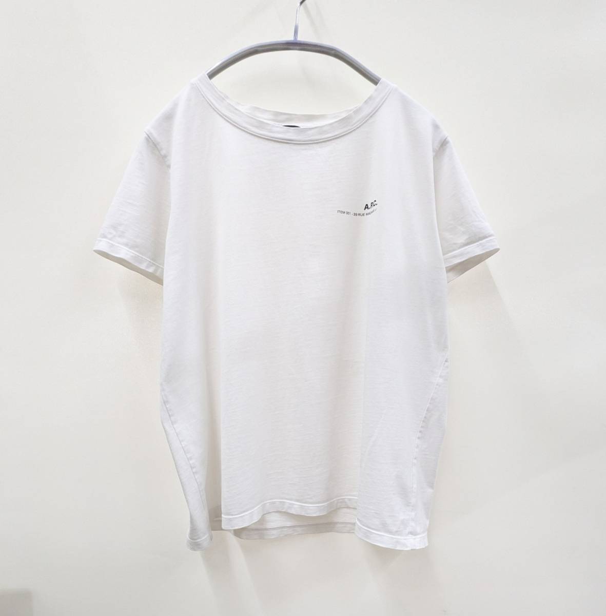 A.P.C. / A.P.C. /APC Item 001-39 Rue Madame Logo organic cotton T-shirt /SIZE M