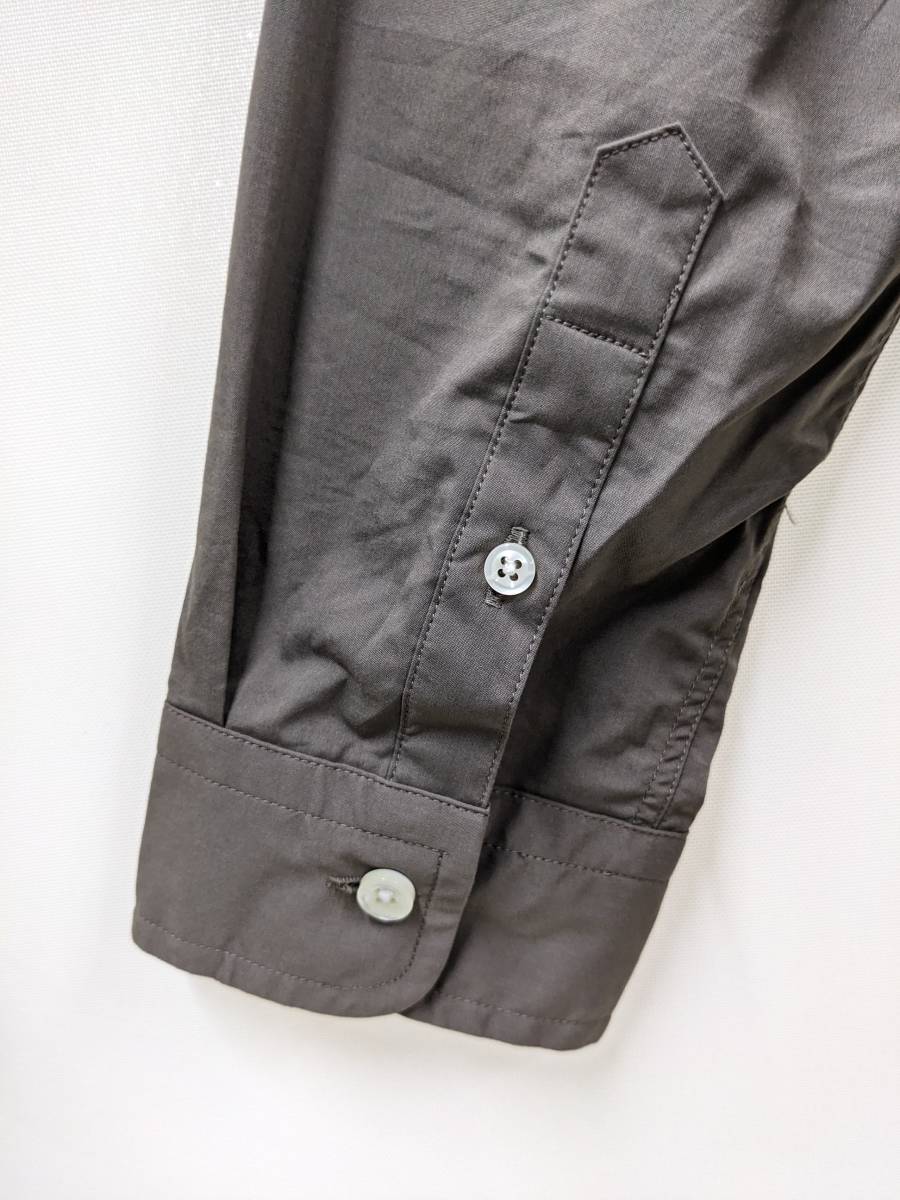 JAMES&CO STANDARD SHIRT/ジェームスアンドコースタンダードシャツ/コットンポリBD長袖シャツ/マチ付き/SIZE 6/赤ステッチライン_画像3