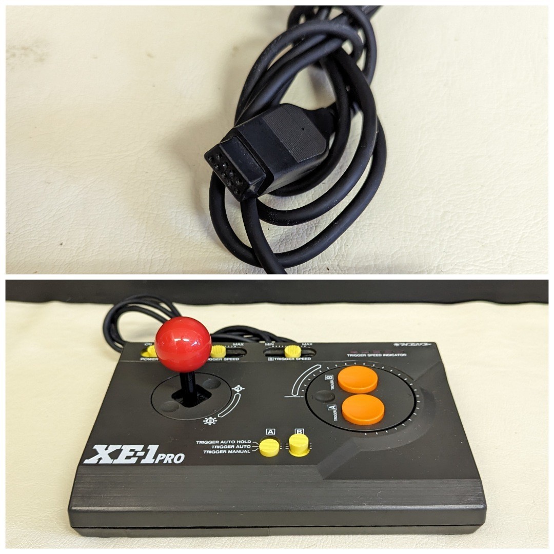 マイコンソフト ジョイスティック XE-1PRO 電波新聞社 PCコントローラー 昭和レトロゲーム 動作未チェック XML68000 MSX X1 の画像8