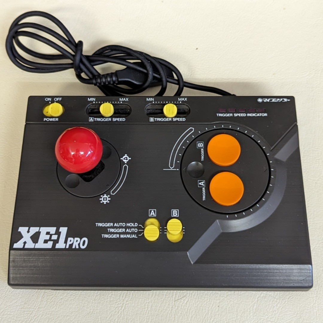 マイコンソフト ジョイスティック XE-1PRO 電波新聞社 PCコントローラー 昭和レトロゲーム 動作未チェック XML68000 MSX X1 の画像7