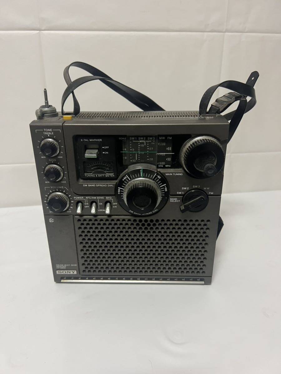 通電のみ確認済み　FM/OK ジャンク SONY ソニー ICF-5900 スカイセンサー ラジオ 名機 昭和レトロ アンティーク 現状品_画像1