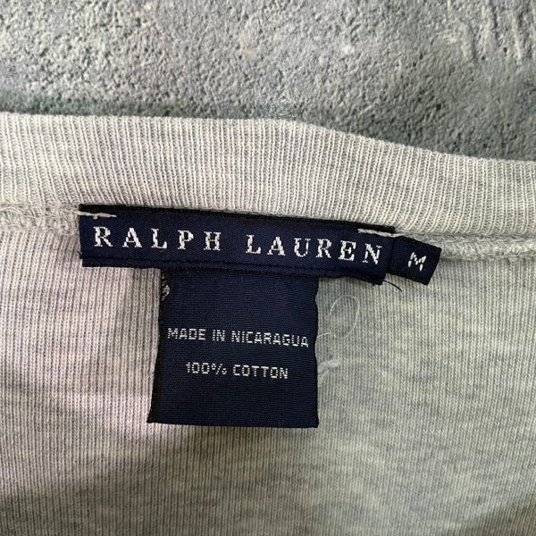 [KWT977] RALPH LAUREN 半袖Tシャツ レディース グレー M 60_画像4