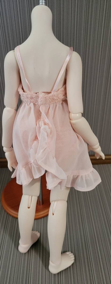 MDD　MSD　オビツ50 アゾン ランジェリー ベビードール キャミソール ショーツ ピンク ドール 人形 服 衣装　もこもこ_画像2